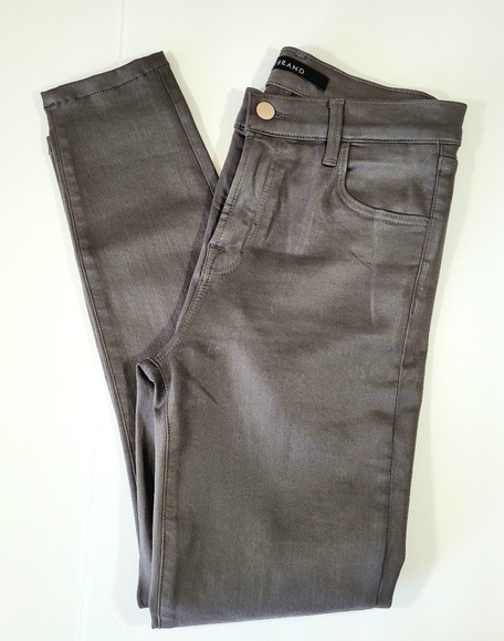 J Brand Women's Alana Cropped Skinny Coated Jean - Picture 4 of 8